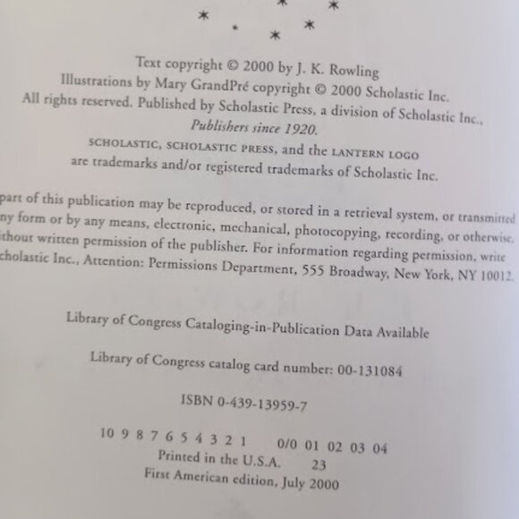 Harry Potter and the Goblet of Fire Handcover - Picture 4 of 7